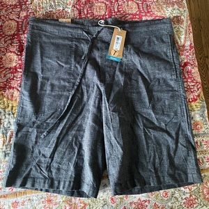 Prana Sutra Short in Black Herringbone size XL